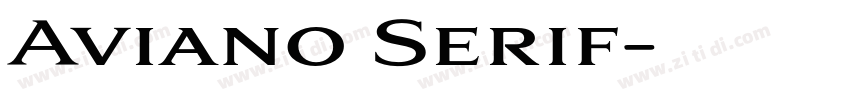 Aviano Serif字体转换